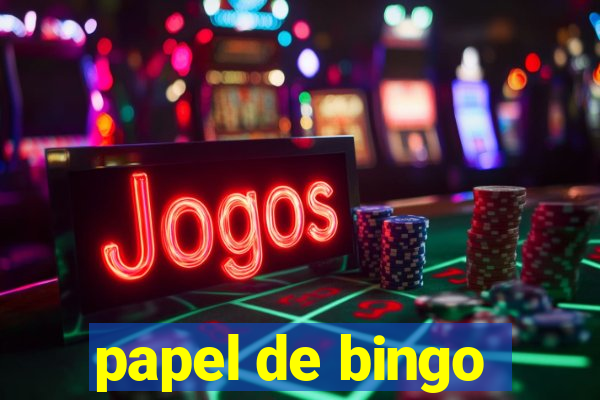 papel de bingo